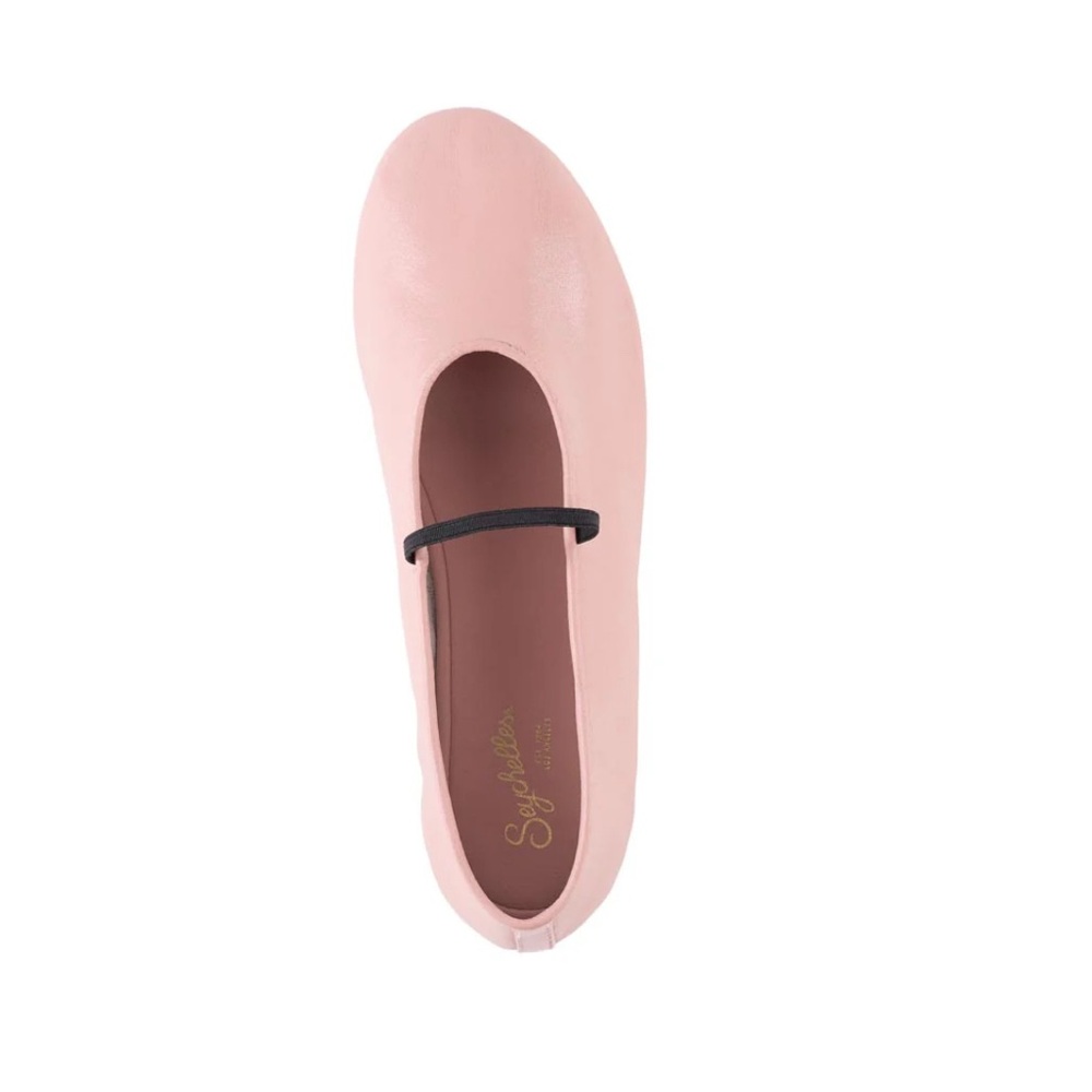 Seychelles Pink Ballet Flats with Strap new moon
